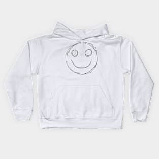 Dark and Gritty Emoji Smiley Face Kids Hoodie